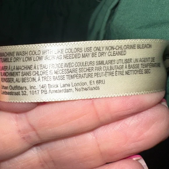 FREE PEOPLE Boho Green Maxi Skirt - Picture 8 of 9